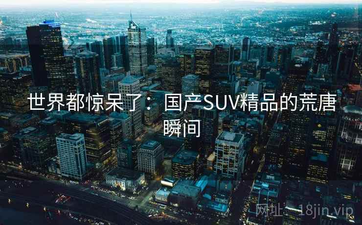 世界都惊呆了：国产SUV精品的荒唐瞬间  第2张